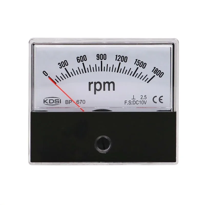 Pointer Type Tachometer BP-670 DC10V1800RPM Spindle Tachometer Miniature Electric Meter