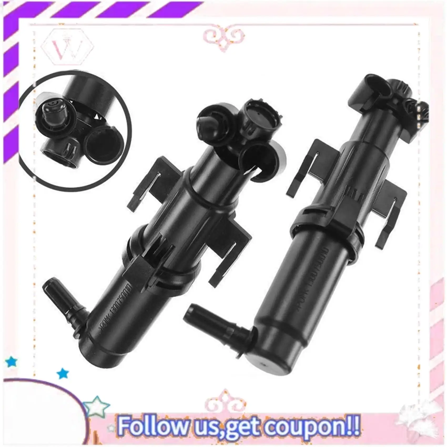 

Easy To Use Headlight Washer Nozzle For -BMW F10 F11 F07 Car Accessories