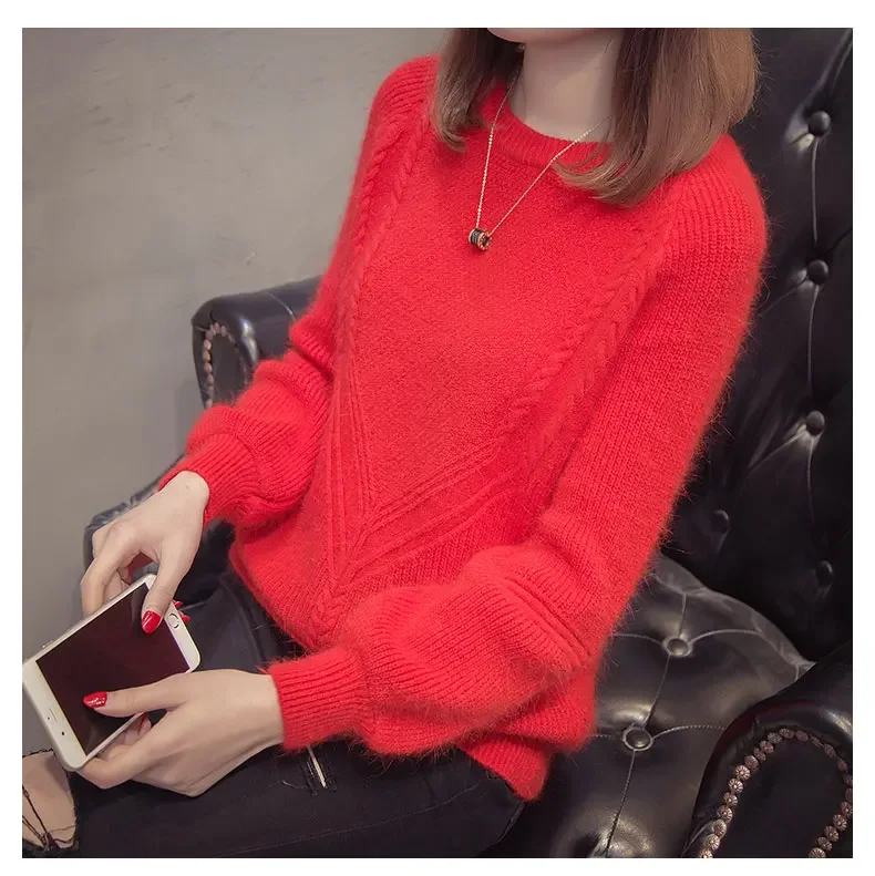 Ladies Fashion Pullover Sweater Women Clothing Girls Autumn Casual Knitwear Female Woman OL Sweaters Cheap wholesale Y57