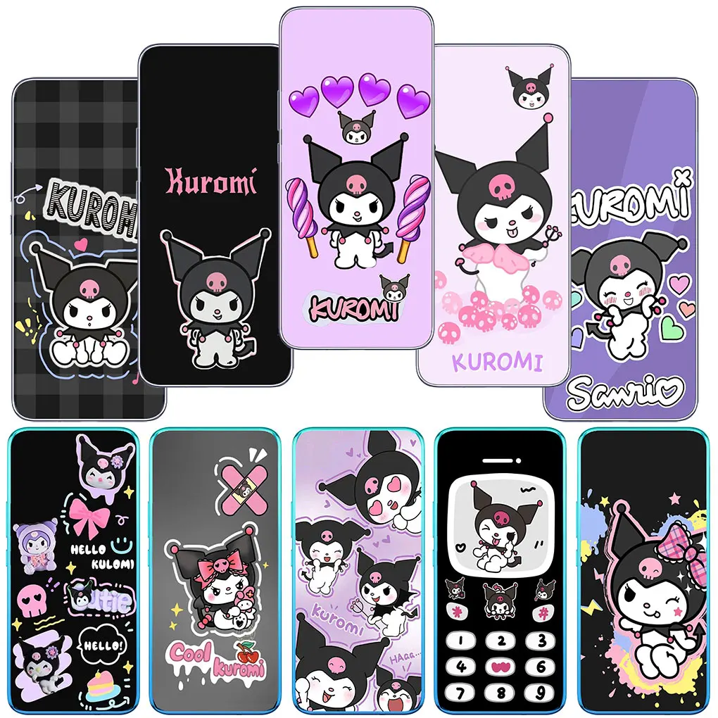 Girl Fashion Cute Kuromi Phone Cover Case for Samsung Galaxy A04 A05 A14 A15 A23 A34 A35 A54 A55 M23 M33 M52 M53 M31 M51 A25