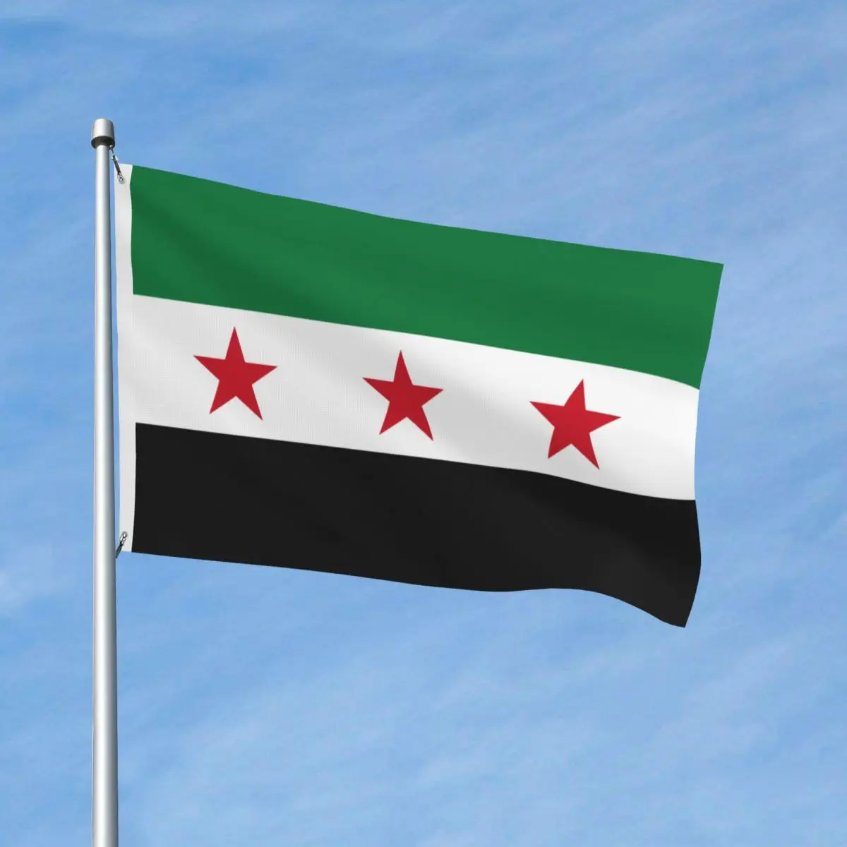 Syria Flag Flag Vivid Color Outdoor Banner The Syrian Arab Republic All Weather Hanging Decoration