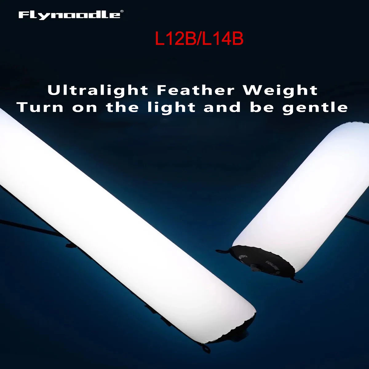 FlyNoodle Bi-Color Gas Column Lamp Outdoor Portable Live Streaming Light 2700K-6000K Studio Photo Light APP Control Video Light