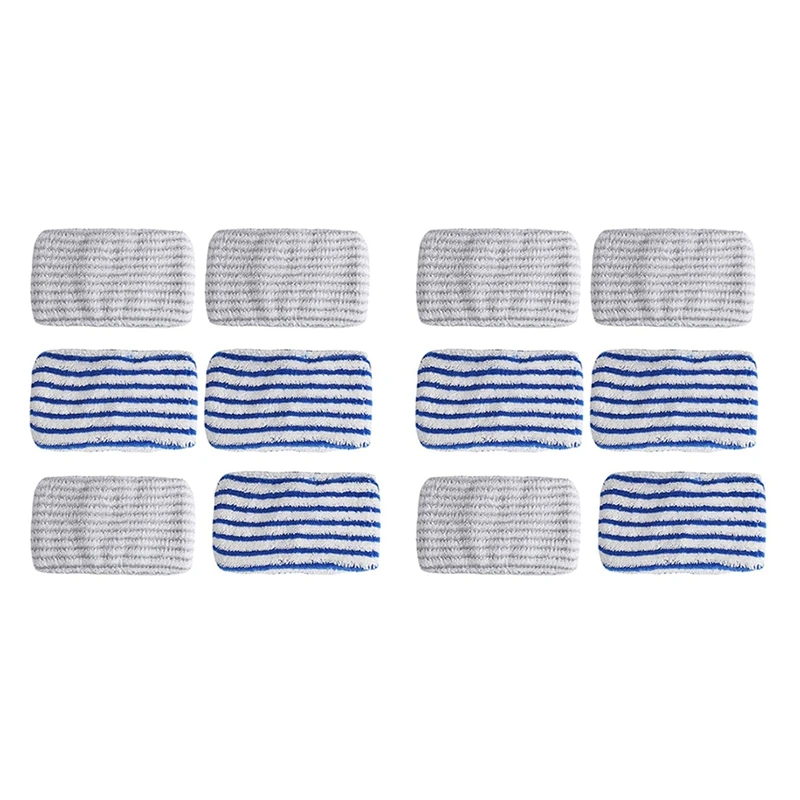 

12 Pcs Microfibre Cloth Pads Replacement for Rowenta Clean&Steam ZR005801 RY7/RY8 Series Not Suitable for RX6 Series