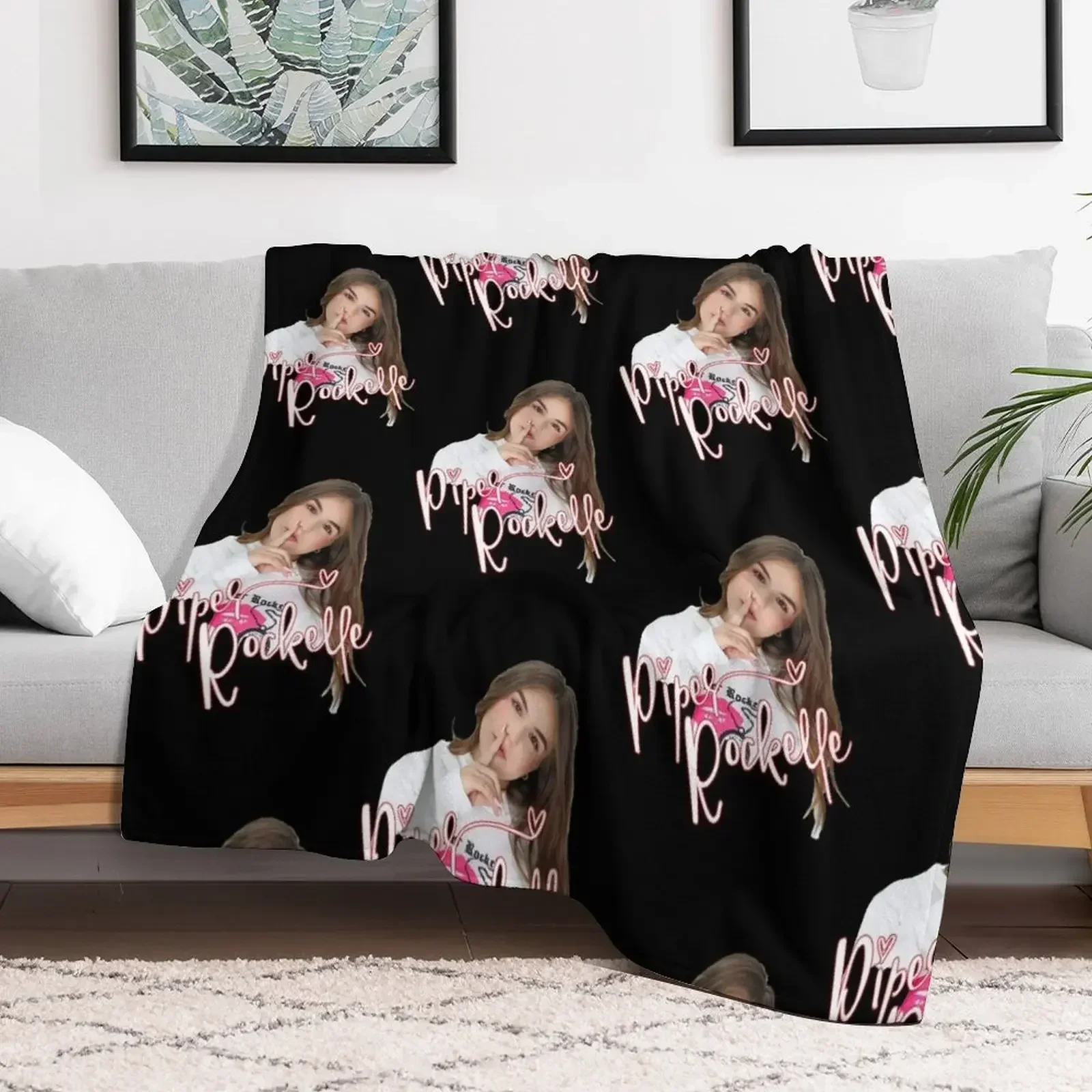 

cute Piper influencer Throw Blanket Winter beds Cute Plaid for babies Summer Blankets