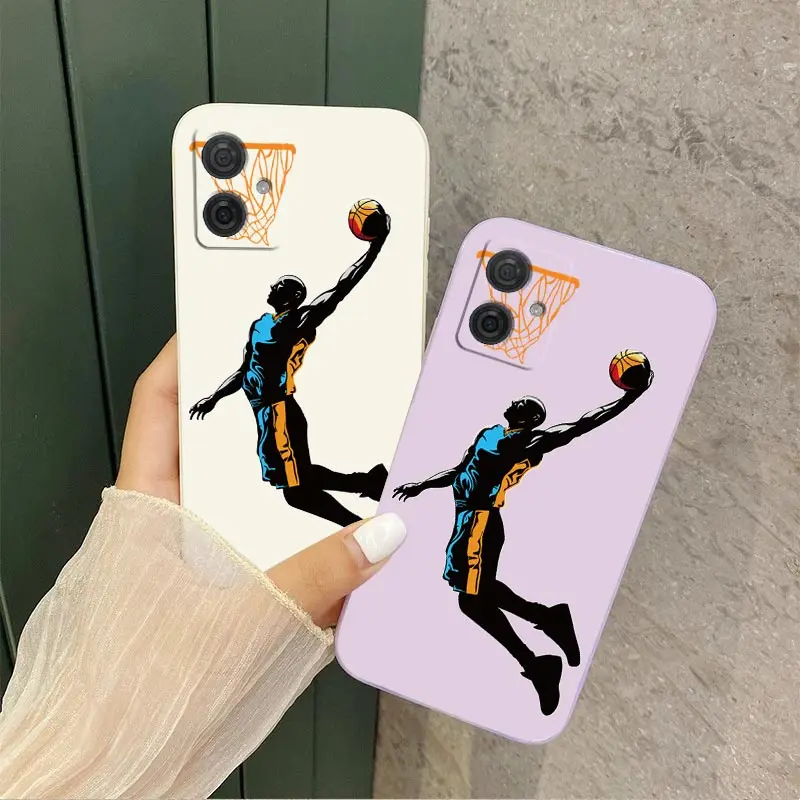 G54 Sport Boy Silicone Phone Case For Motorola Moto G54 G53 G72 G52 G50 G42 G100 G9 G9Plus G84 G34 G22 G24 G14 G8Play G8 Cover