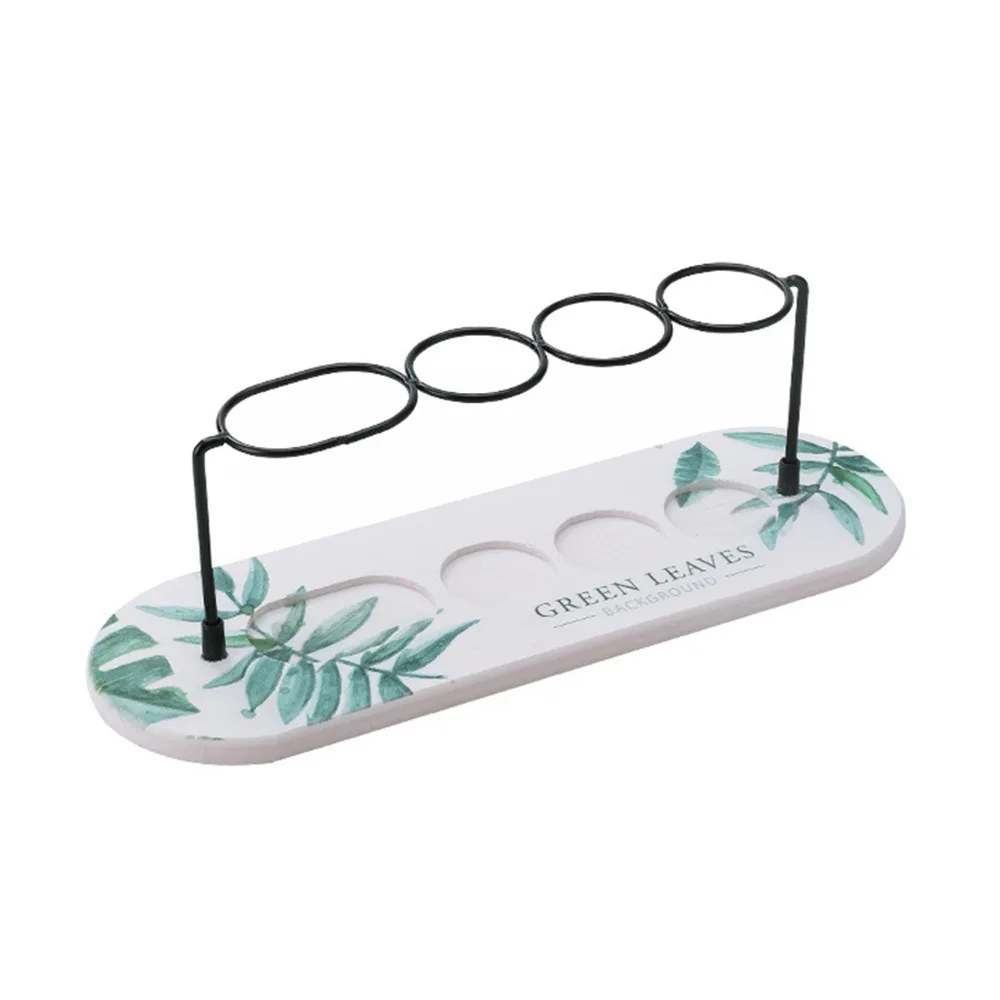 

Fast Drying Toothbrush Storage Rack Long Lasting with Drain Tray Countertop Rack Diatom Earth Makeup Brush Organizer Travel