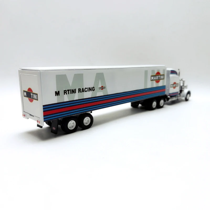 Trabajo fino Diecast escala 1:64 Peterbilt semiautomón aleación simulación ingeniería camión modelo colección decoración regalo espectáculo