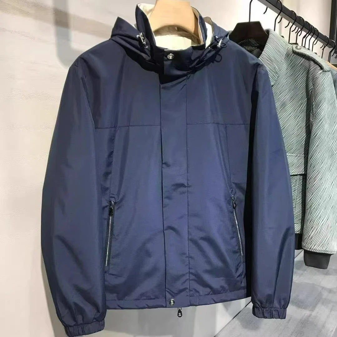 

BC Italian men's clothing autumn and winter new old money style removable hat thin cotton jacket men's business casual jacket