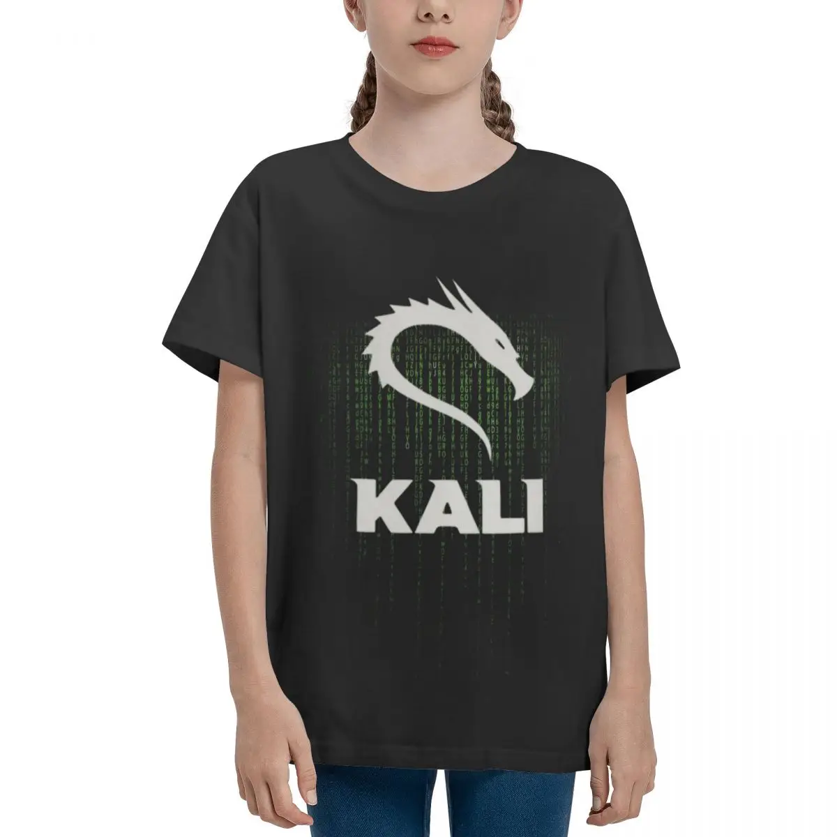 Teenagers Basic Short Sleeve T-Shirt Kali Linux For Sale CrewneckTop quality Tees Graphic Cool Humor Graphic Teeanger