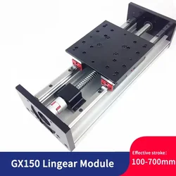 Z axis Motion Table CNC Sliding Stage Travel 100-2000mm HGR15 Linear Guides SFU1605 SFU1610 Ball Screw Support Step Servo Motor
