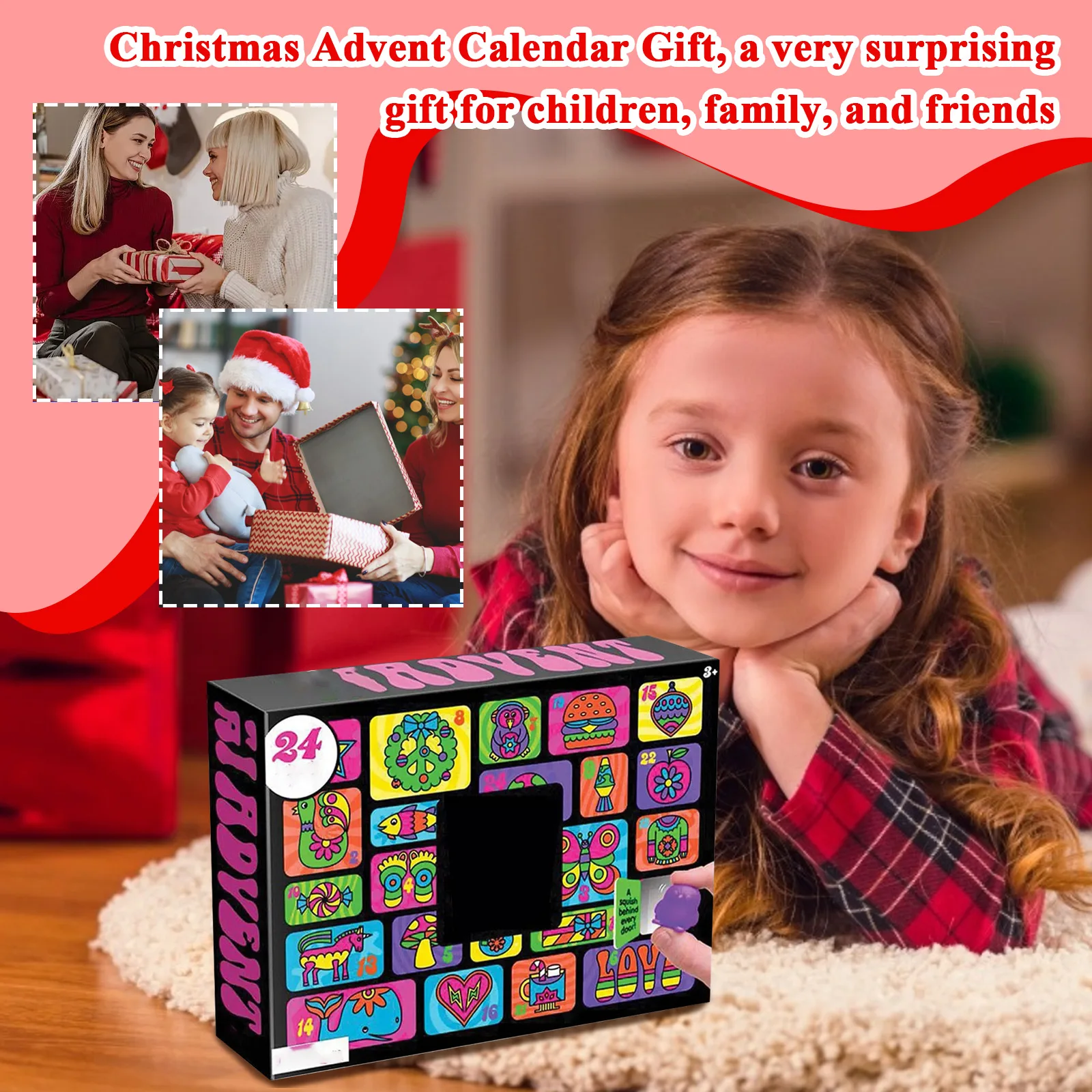 Advent Calendar - 24 Days of Unique Sensory Toys for Tactile Exploration, Develop Fine Motor Skills & Calming Fidget Fun