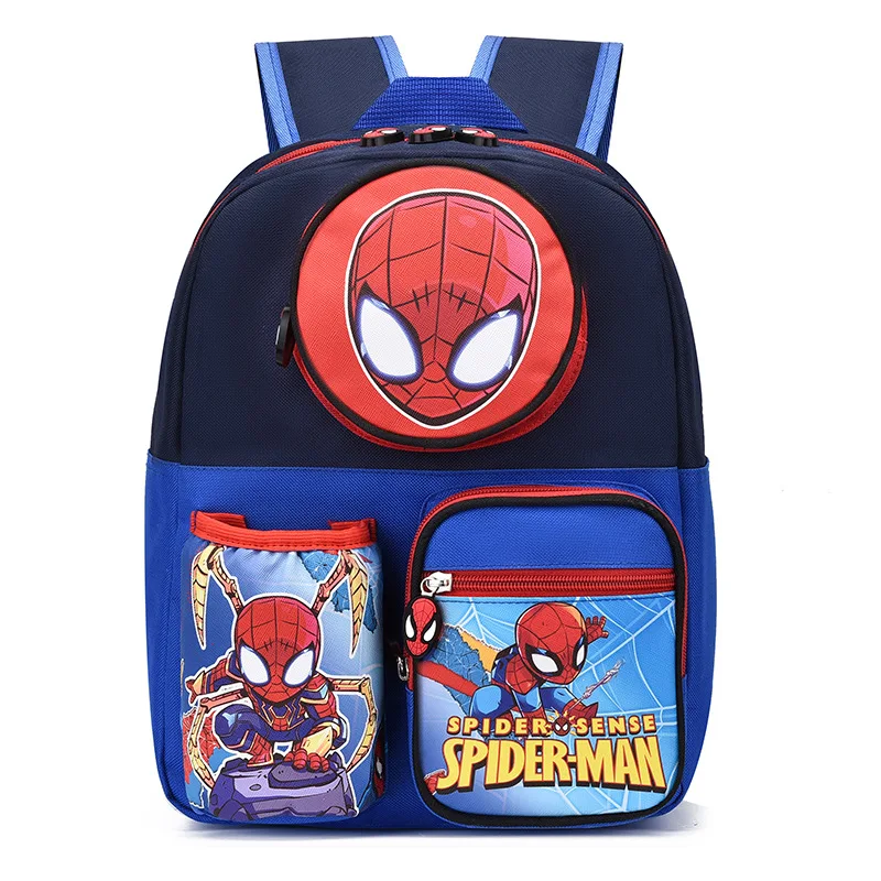 Spiderman Princess Cartoon Backpack Waterproof Boys Girls Birthday Schoolbag Gift for Students