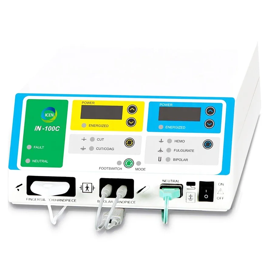 IN-100C High Frequency Six Working Modes Electrocautery Generator Elecosurgical Generator Hospital Medical Electrosurgery Surgic