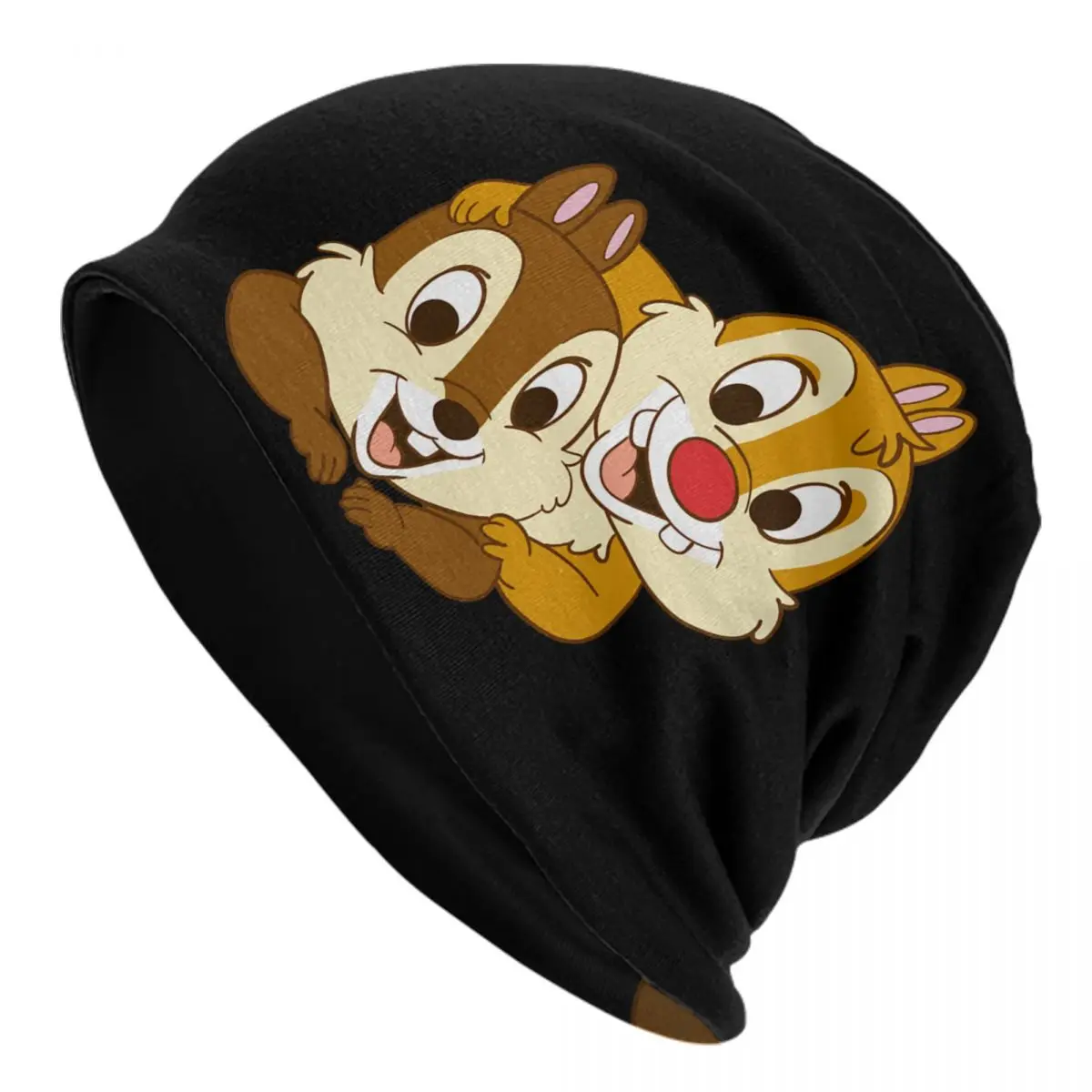 

Custom Chip 'n' Dale Skullies Beanies Caps Cool Winter Warm Men Women Knitting Hat Adult Unisex Squirrel Cartoons Bonnet Hats