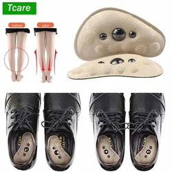 Tcare 2Pcs X/O Legs Orthopedic Magnet Massage Insoles Arch Support Orthotic Insole Flatfoot Corrector Pedicure Cushion Heel Pads