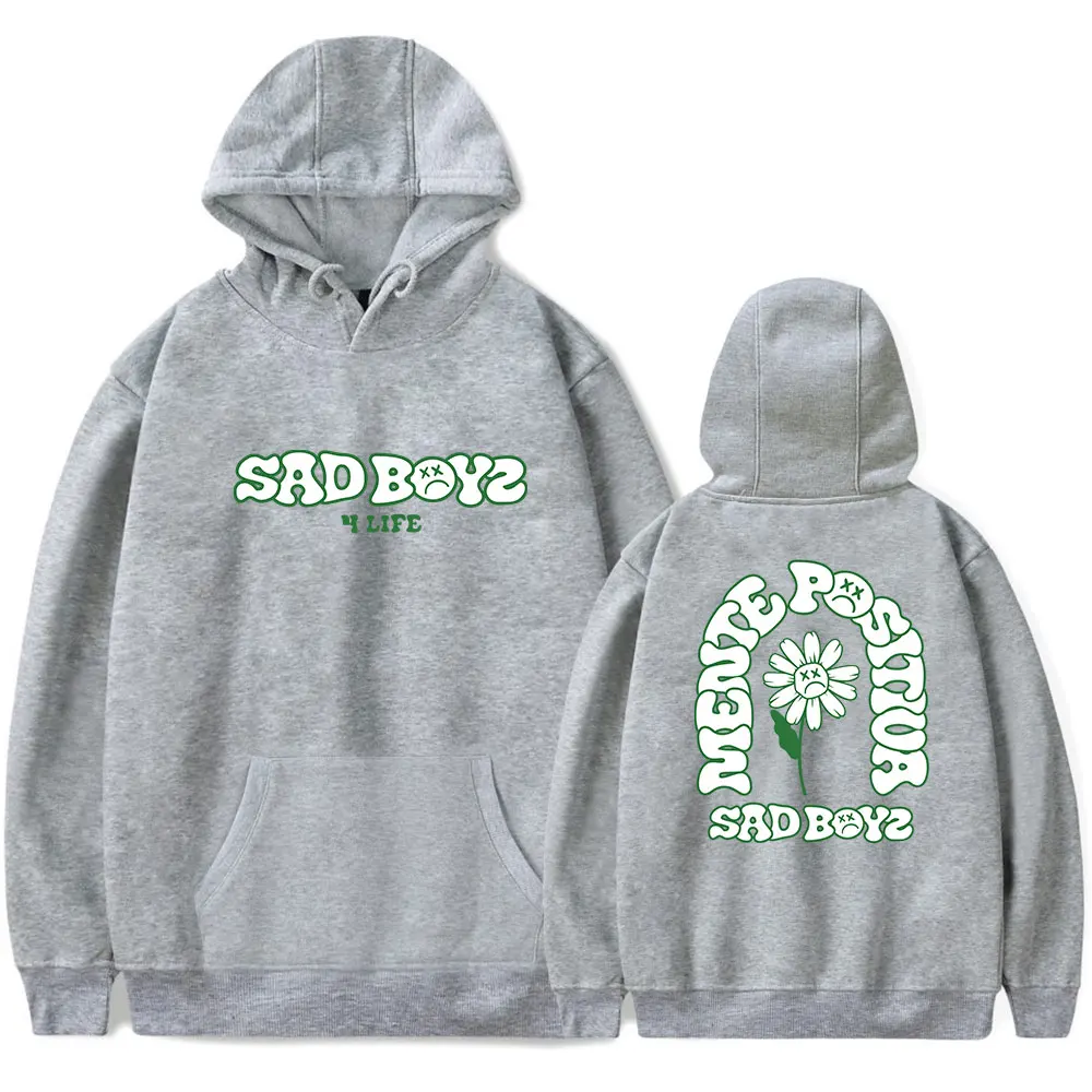 New Printed Junior H Merch $AD Boyz Flower Vintage 90s Hoodie SweatshirtsMen Women Streetwear Harajuku Hip Hop Casual Hooded