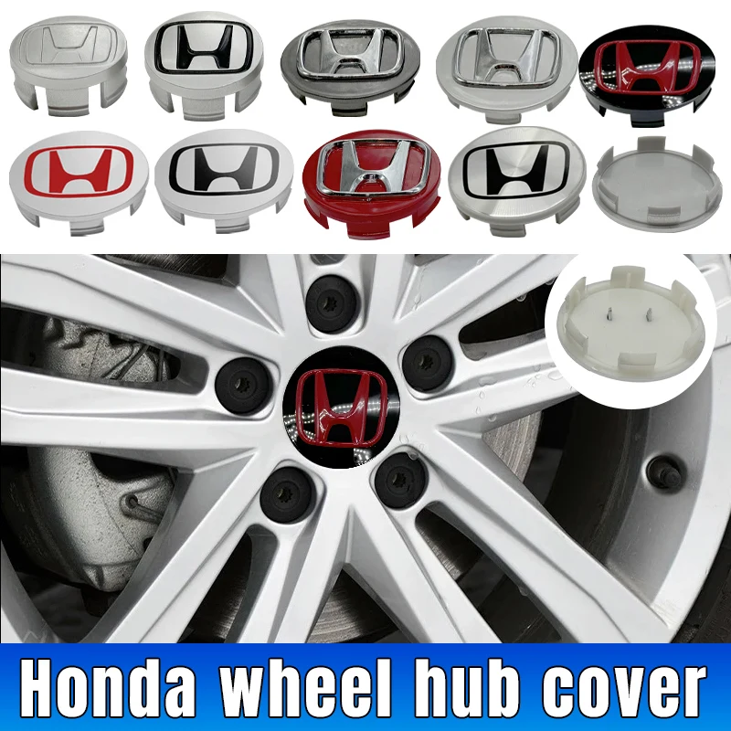 Car Styling Wheel Center Covers Hub Caps Replacement For Honda Fit Jazz GK5 Civic Type-R CRV Pilot Accord Insight City HRV XRV