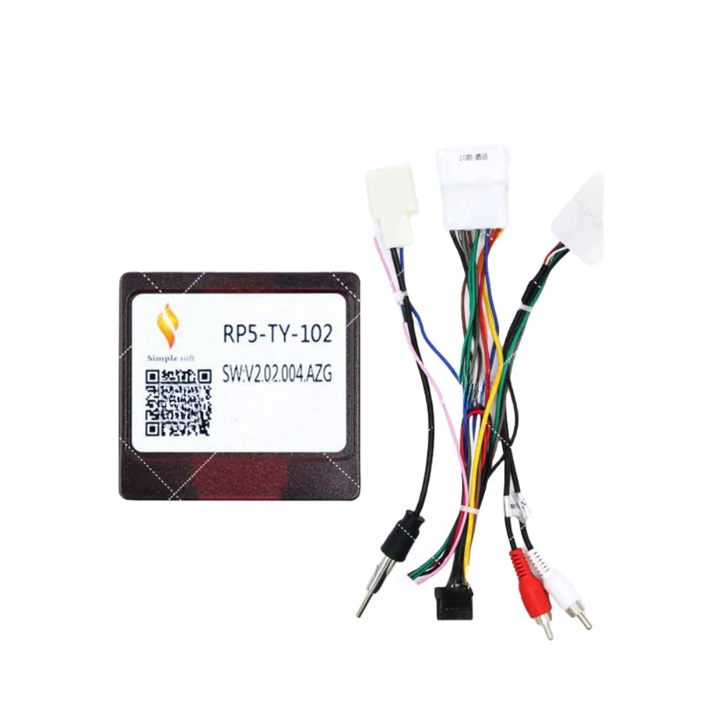 16 Pin Wiring Harness Canbus Box Decoder For TOYOTA PRADO J120 TUNDRA LAND CRUISER REIZ PRIUS SIENNA 2 Din GPS Car Receiver