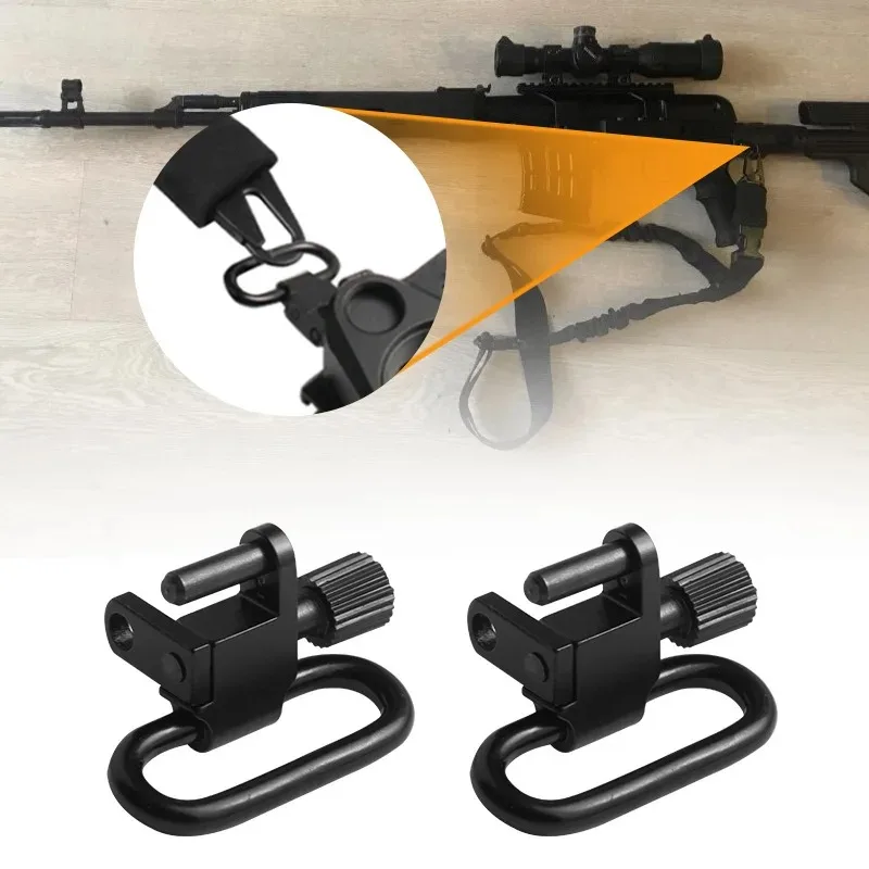 QD Sling Swivel Two Point Sling Strap Belt, Buckle, Rápido, Destacável Gun Mount Ring, Rifle ao ar livre, Caça, Ar15 Acessórios