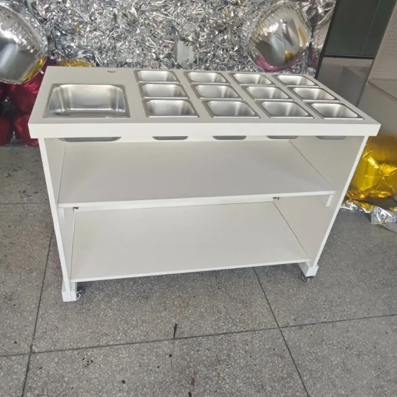 

Luxury Fruit Float Night Market Event Shopping Mall Stall Roller Car Wedding Event Decorative Car Party Display