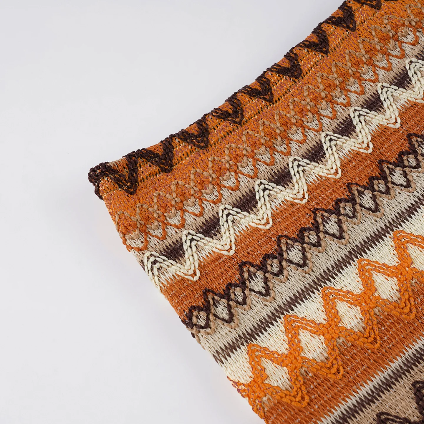 Pantaloncini lavorati a maglia a righe colorate stile vacanza bohémien Pantaloncini casual a vita bassa retrò da donna