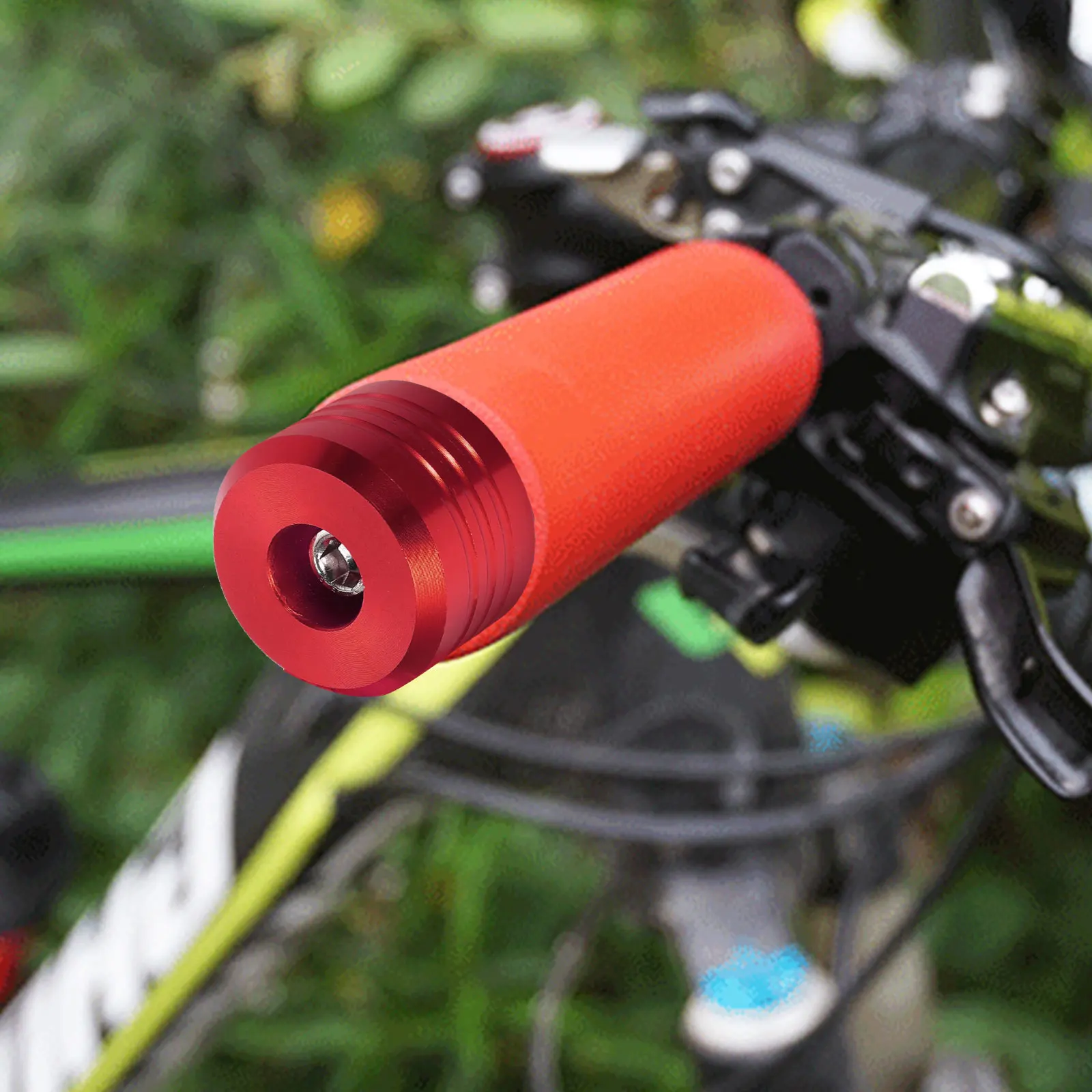 

Golden Motorcycle Handlebar Plugs Pair Sturdy Material Easy Install Suitable Most Motorcycles Thread Design Firm Installation