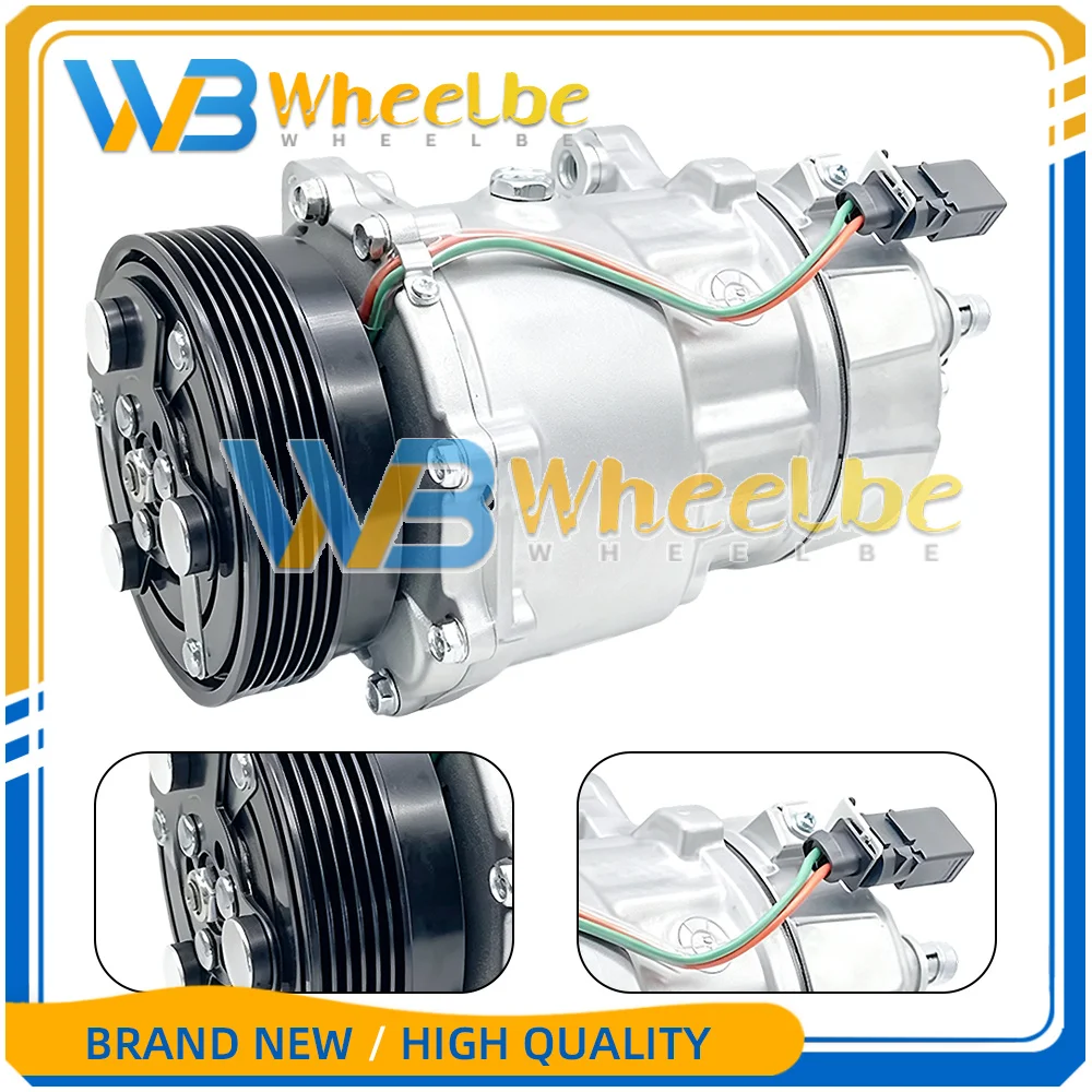 AC Compressor For Audi A3 TT Volkswagen Beetle Golf Jetta 1.8L 1J0820803F 1J0820803B 1J0820803K 1J0820805 1J0820803L 1J0820803A
