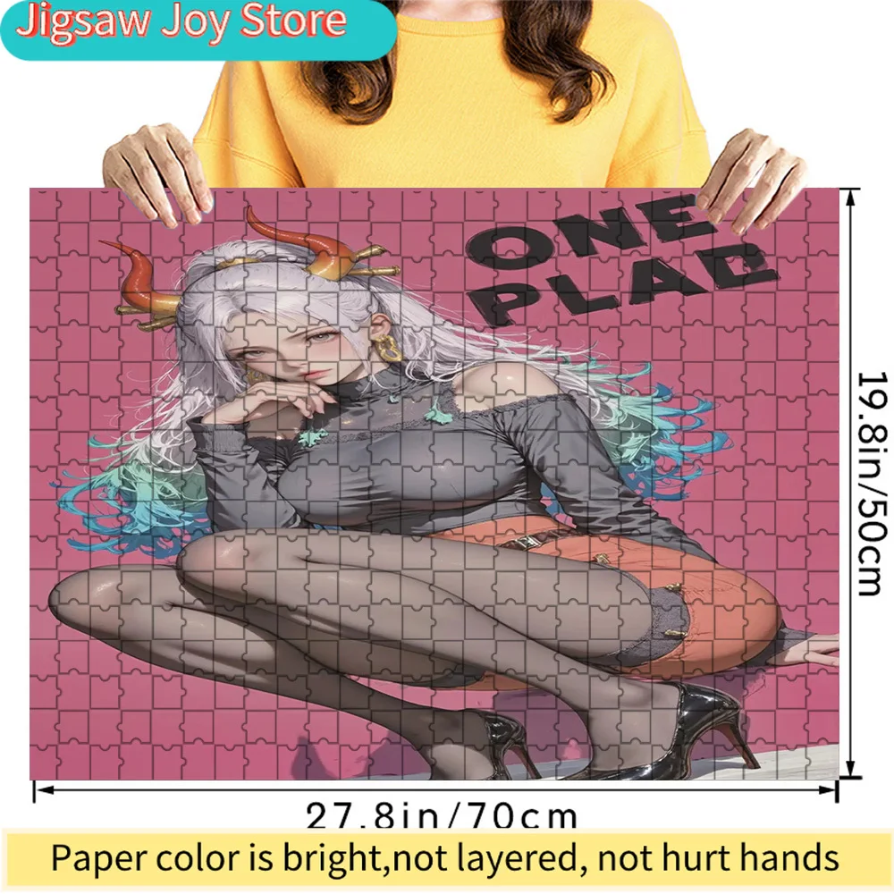 

Premium Paper Jigsaw Puzzle Featuring One Piece Yamato Elegant Modern Fashion Artwork, 27.8x19.8 Inches Large Size DIY Assemble