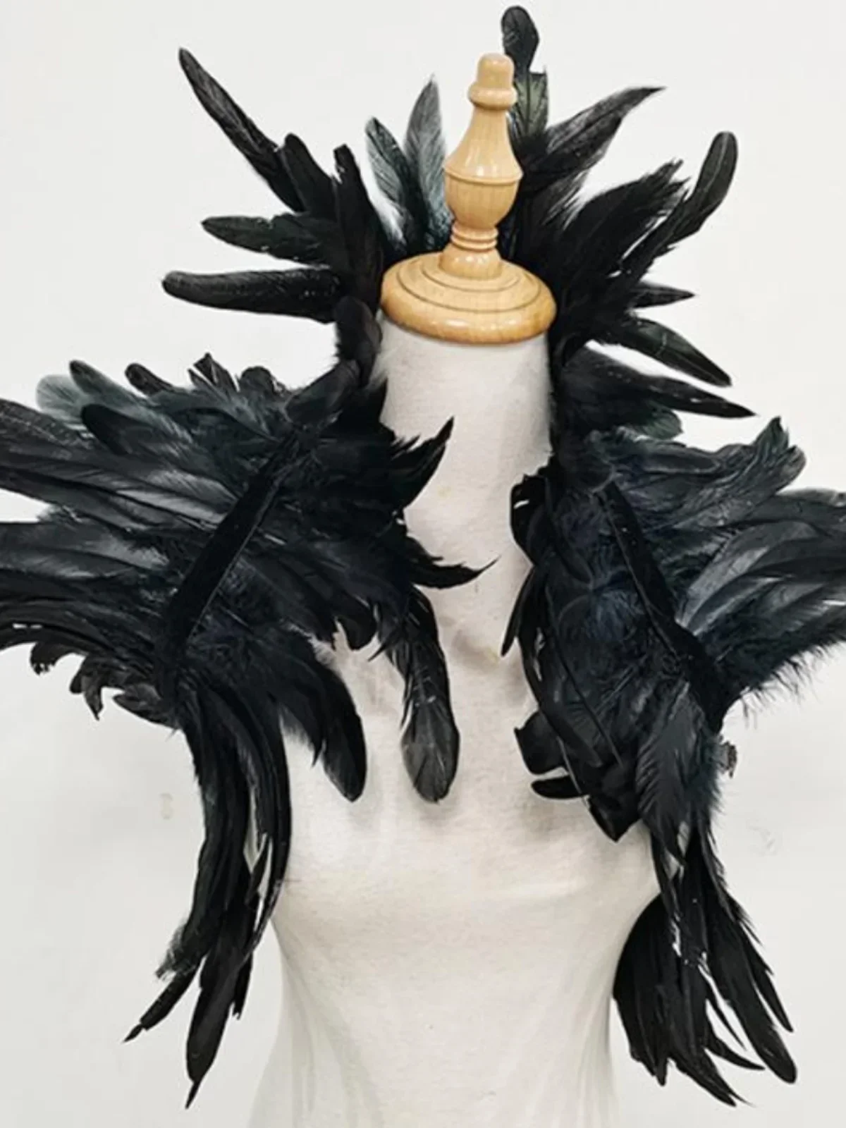 Feather shawl fake collar halloween cape stage catwalk dance show stage outfit