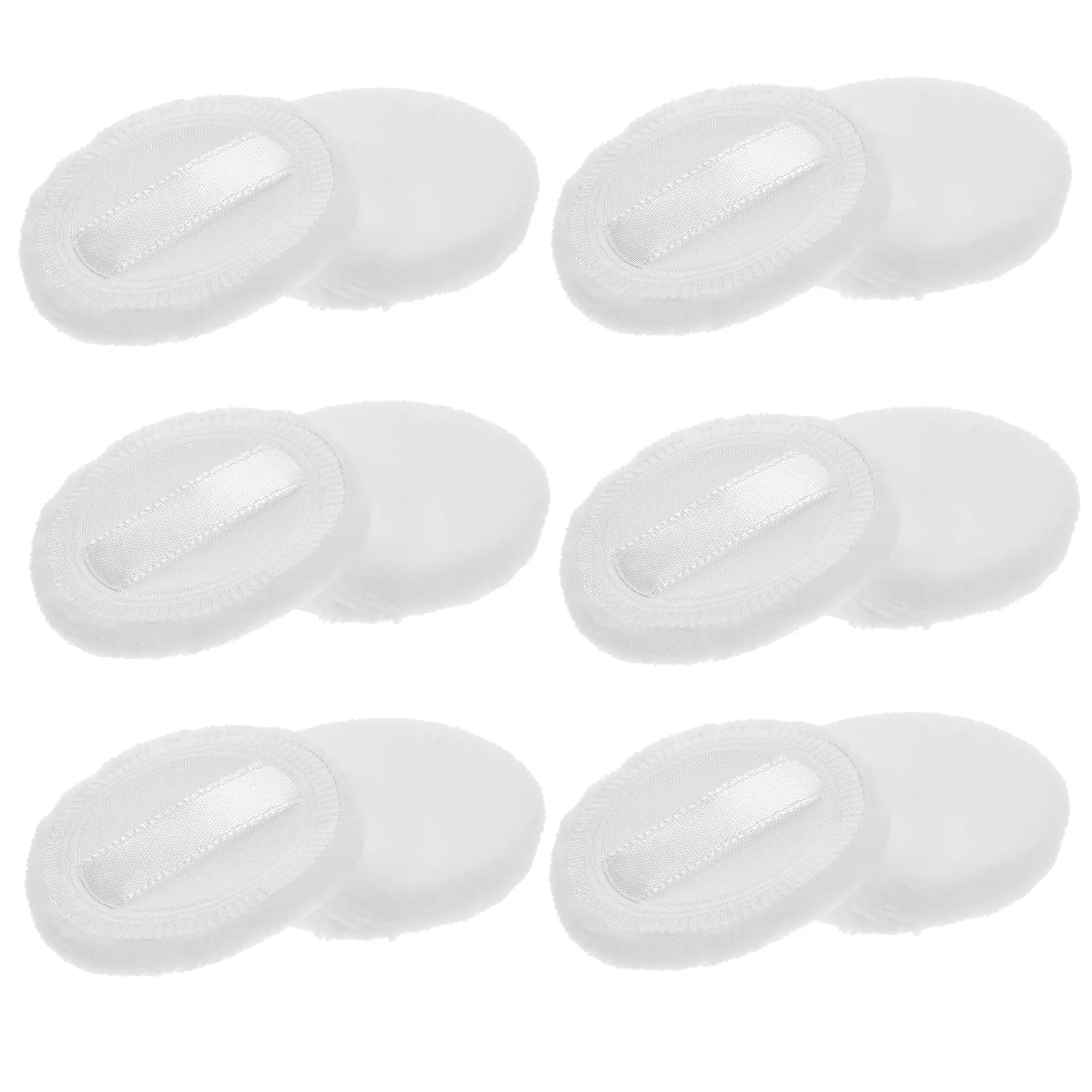 12 Pcs Powder Puff Makeup Pad Small Tool Girl Cosmetics Round Simple Puffs White Cushion Woman