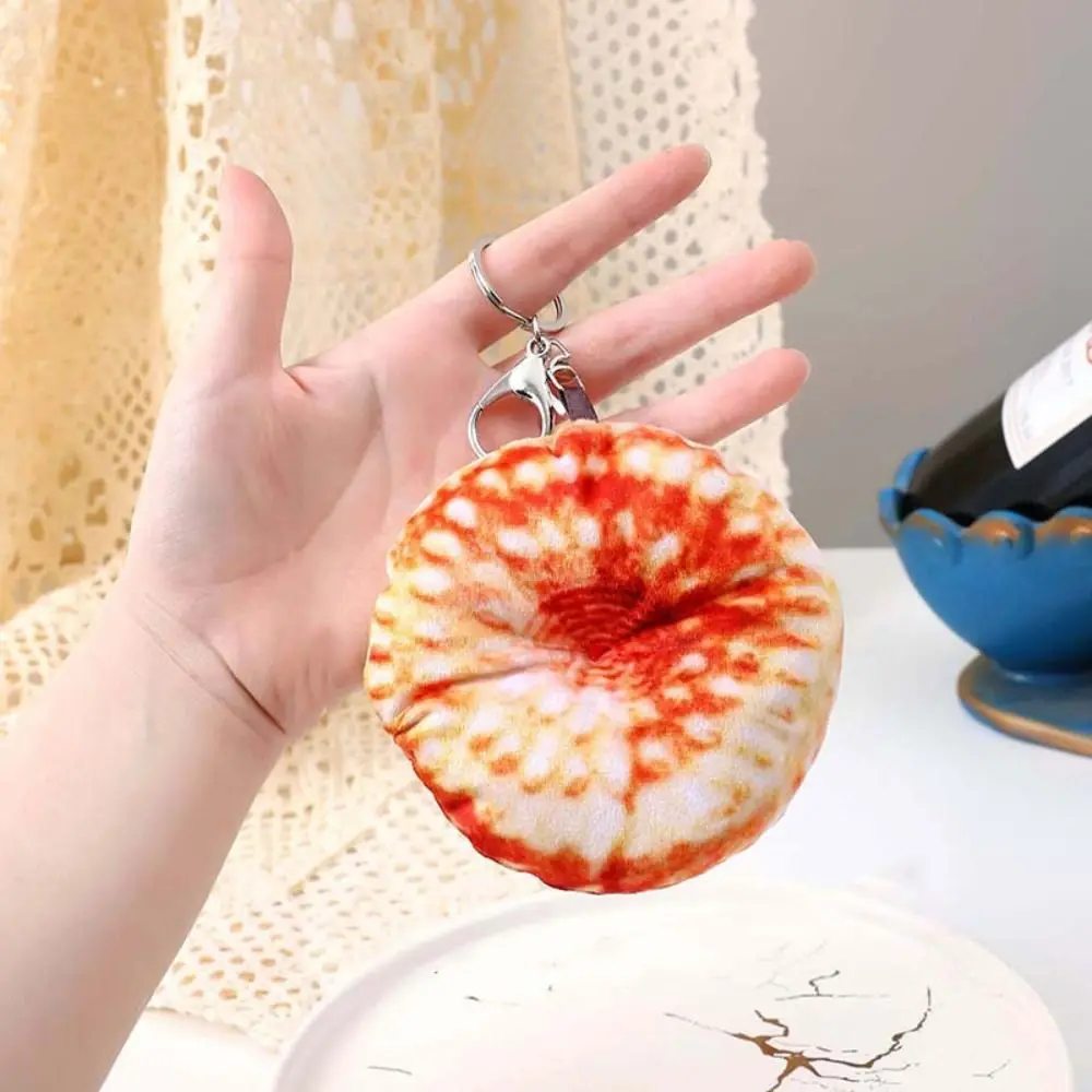 Kawaii Simulated Bread Keychain Plush Food Model Toy Roasted Bun Bag Pendant Nang Novelty Mobile Phone Ornaments