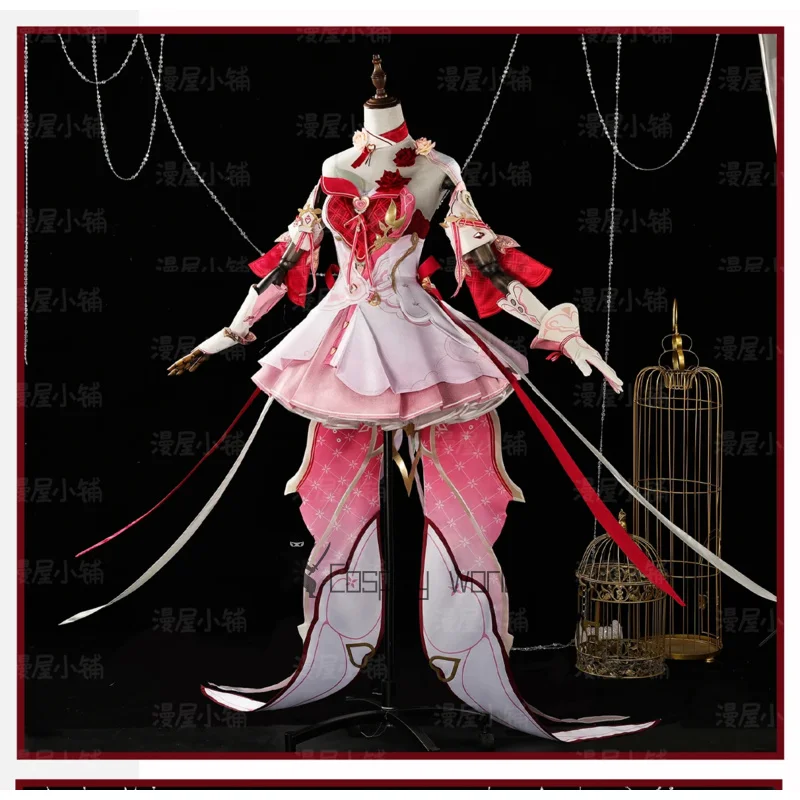 

Game Honkai Impact Cosplay Costume Elysia Pink Love Messenger Sexy Dress Women Halloween Christmas Cos Set