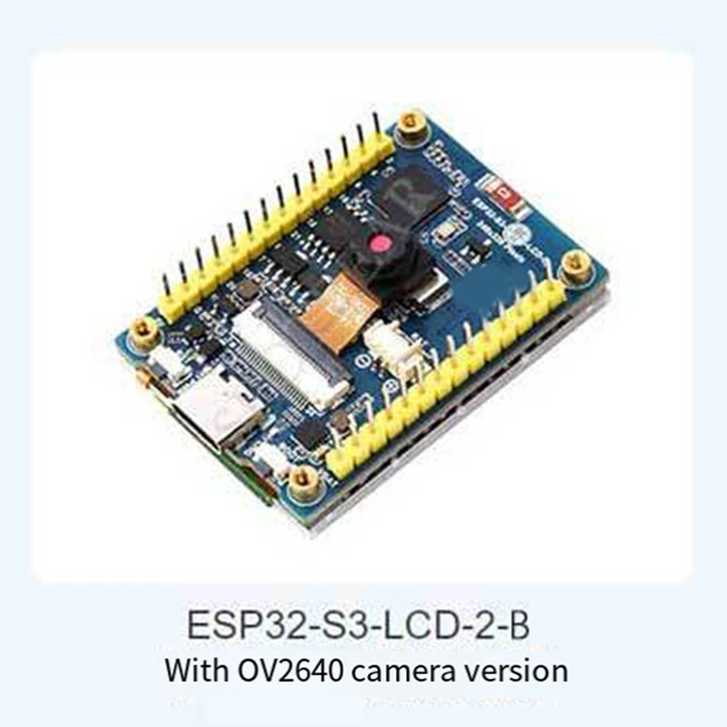 

Waveshare ESP32 S3 Плата разработки ЖК-камеры с 2-дюймовым дисплеем Камера OV2640-2MP Датчик QMI8658 для Arduino B