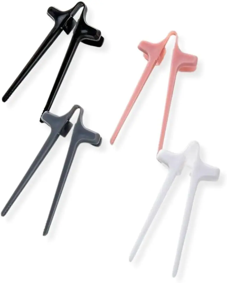 4pcs Finger Chopsticks for Snacking, Multicolor Reusable Gamer Chopsticks, Snack Tongs, Chip Grabber for The Ultimate Gaming Exp