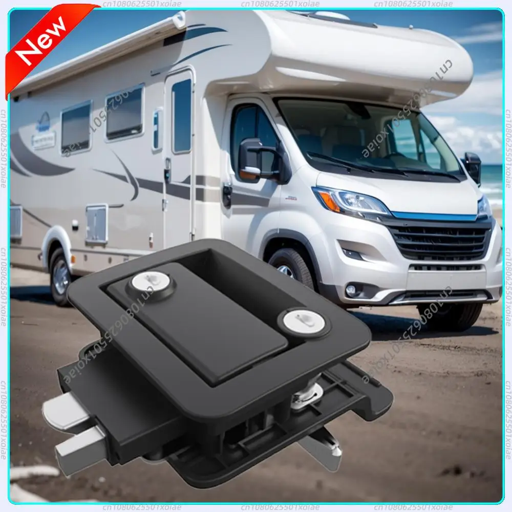 

Замок для входной двери автодома с ручкой-защелкой и 4 ключами, комплект для замены замка двери автодома, замок для входной двери автодома с ручкой-защелкой для кемпера/прицепа