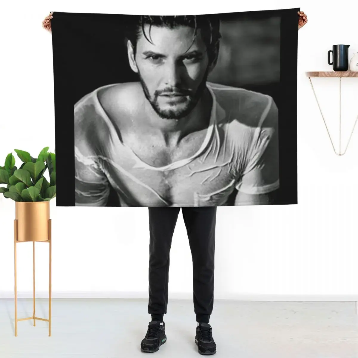 WHITE SHIRT BARNES Throw Blanket Single Thins Bed Sofas Soft Plaid Flannels Blankets