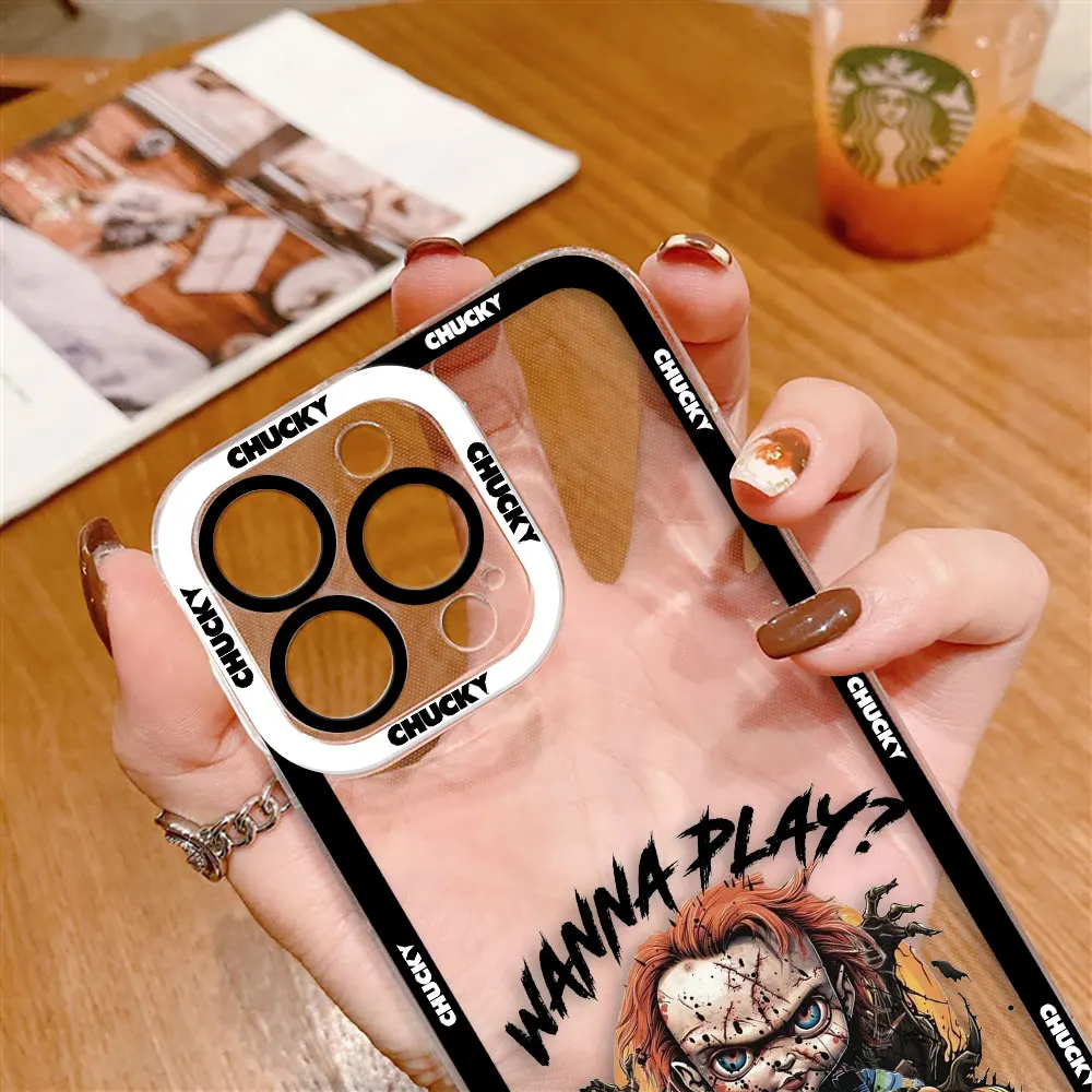 Print Good Guys Chucky Cover Clear Phone Case For iPhone Apple 17 17E AIR 16E 16 15 14 12 13 11 Pro 8 7 Plus Max Capa Case Shell view 5