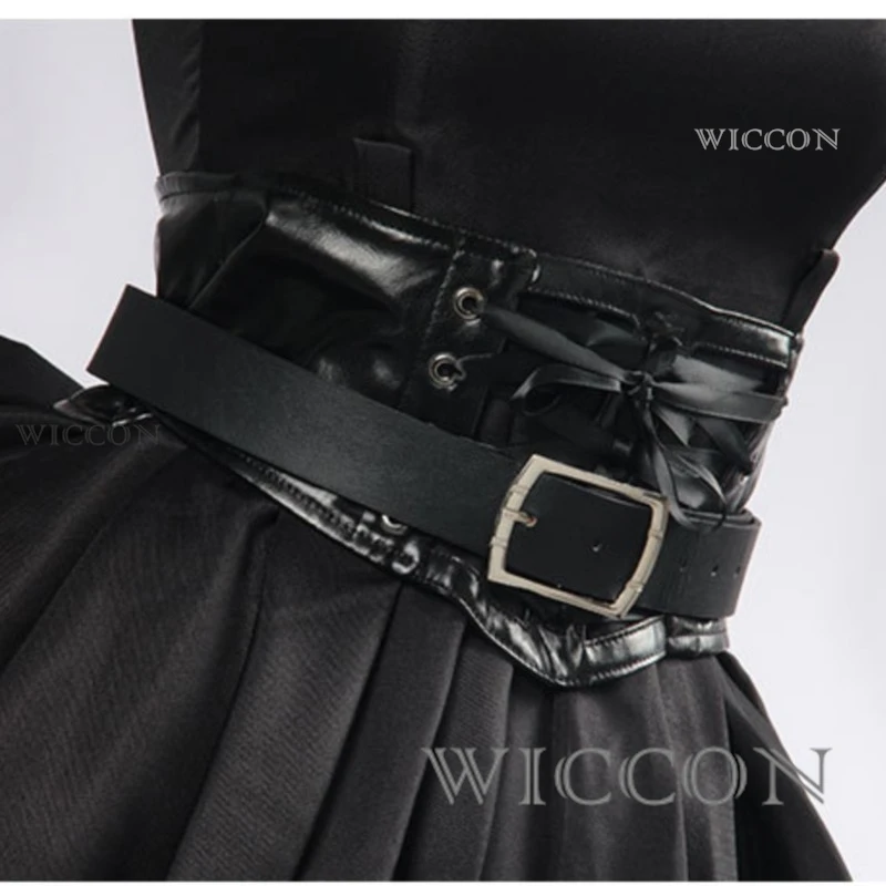 أنيمي تأثيري الكبار غروك أني AI فتاة تأثيري لعبة زي القوطية الزي فستان أسود صديقة عيد الميلاد #5