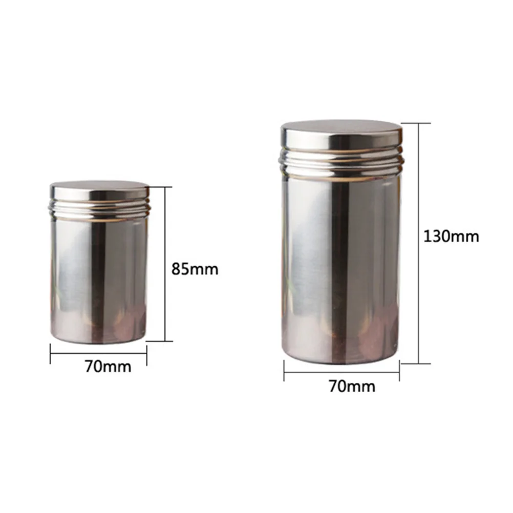 

Stainless Steel Tank 304 Food Container Sealed Can Travel Portable Spice Jar Storage Box Dry Goods Tea Coffee Sugar Storage