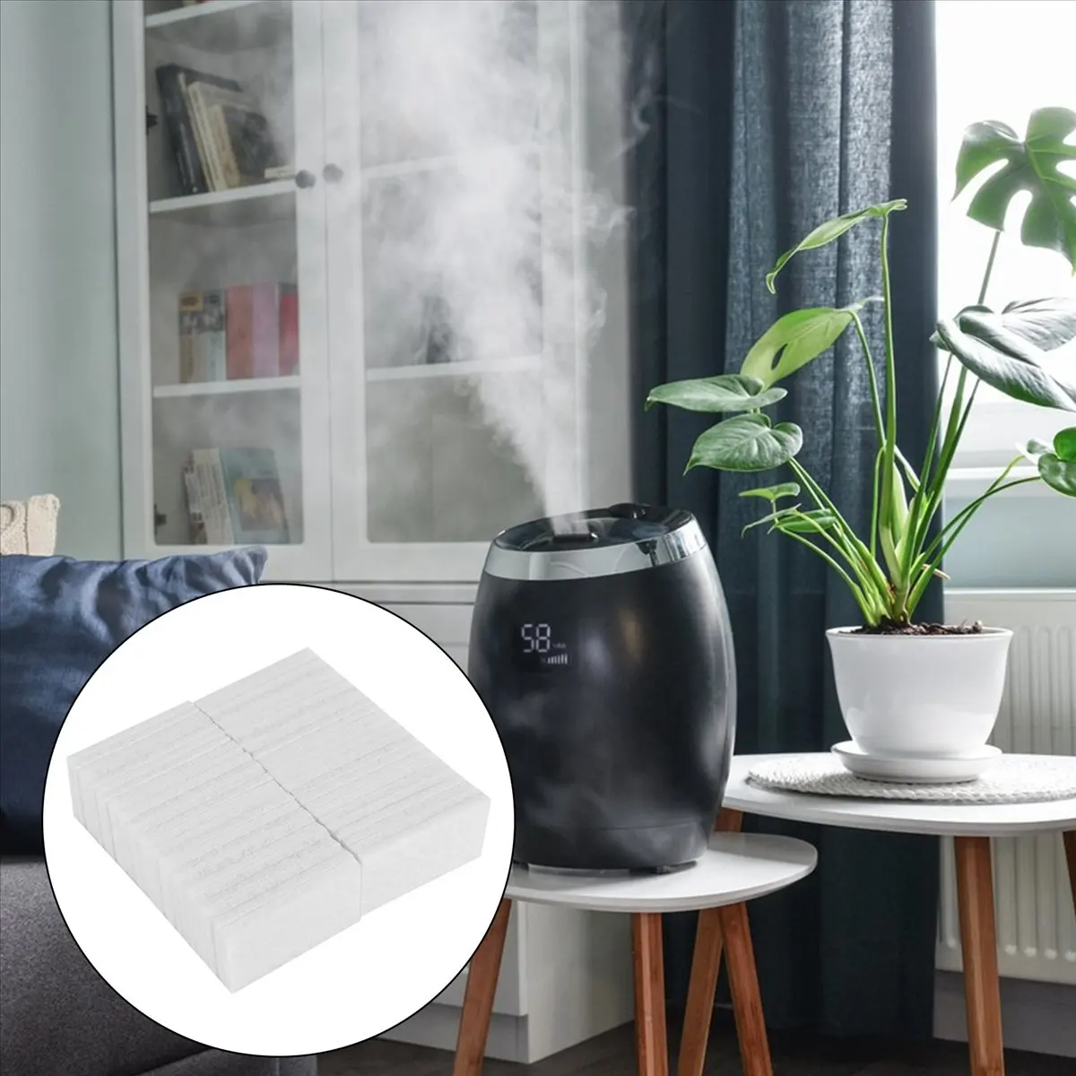 #63G 50Pcs Unscented Refills Aromatherapy Pads Arom Oil Pads,aroma diffuser,(composite material)