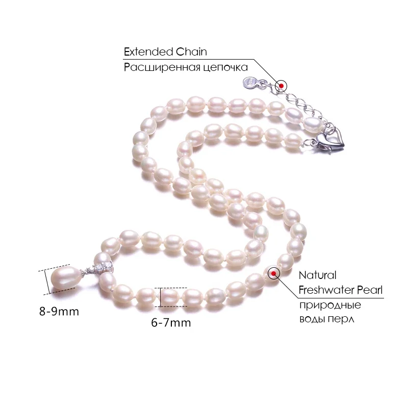 Amazing Price Beautiful Pearl Jewelry Necklace,High Quality Natural Freshwater Pearl Beads Fine Jewelry,White/Pink/Purple