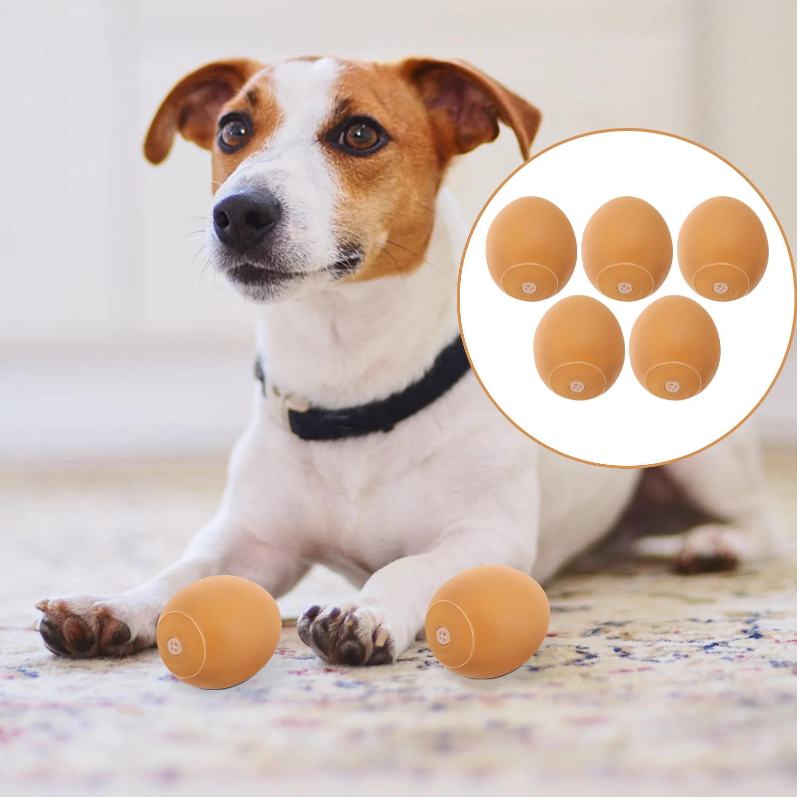 

5 Pcs Pet Toy Puppy Squeaky Toys Interactive Dog Ball Soft Small Funny Vinyl Balls