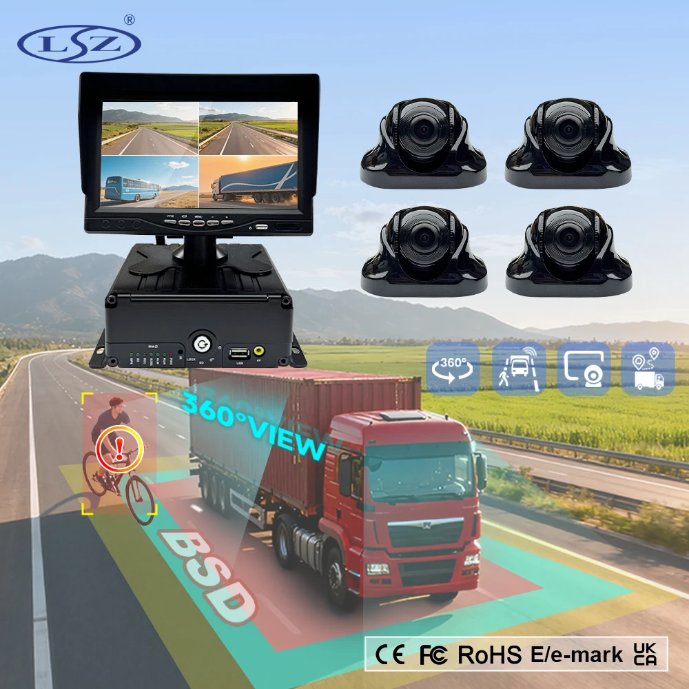 

Новый 8-канальный 4g GPS Wi-Fi видеорегистратор 360 мобильный видеорегистратор автомобильный черный ящик грузовик Mdvr для автомобиля CCTV