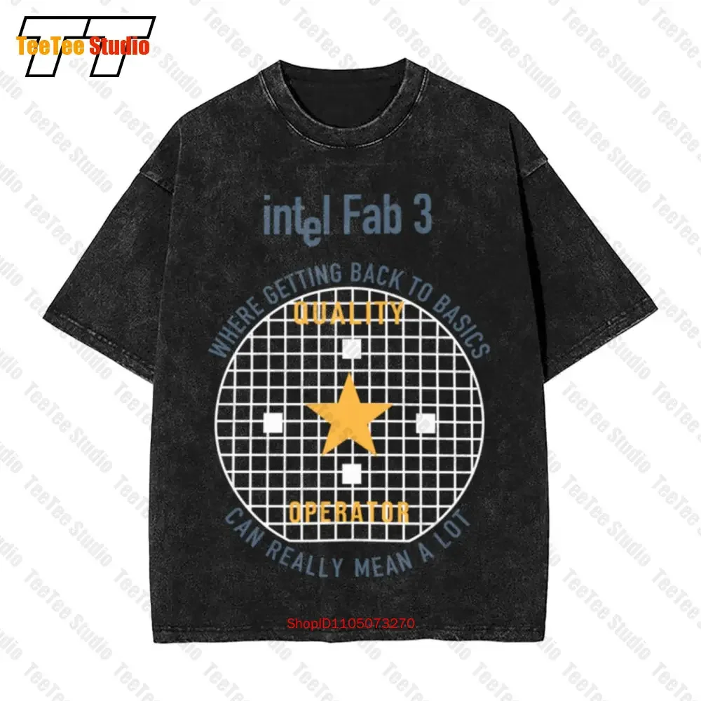 80S Intel Fab 3 Small Medium Tech Silicon Valley Livermore Computer Vintage Oversized T-Shirt FB31