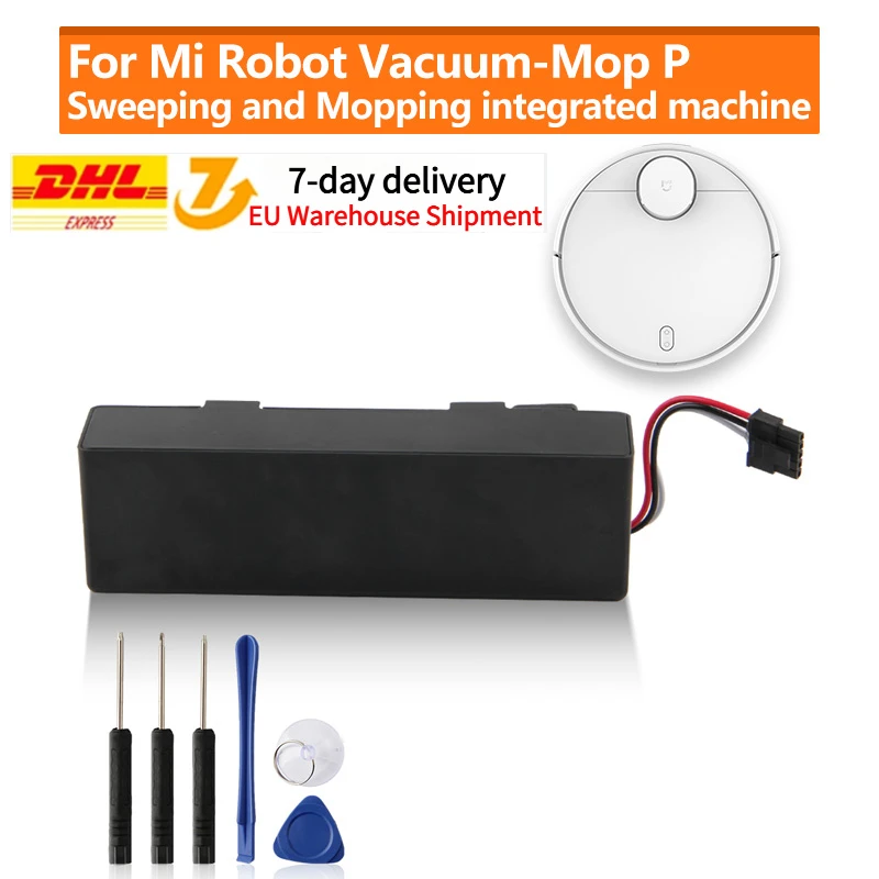 

Original Replacement Battery For Xiaomi Mijia Mi Robot Vacuum-Mop P INR18650 MH1-4S1P-SC Sweeping Mopping Robot Vacuum Cleaner