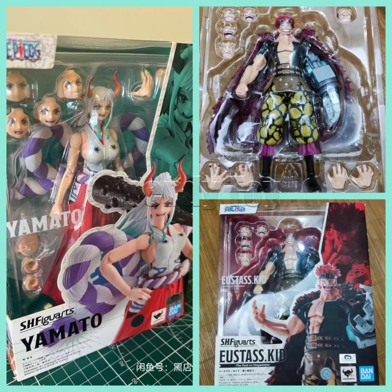 В наличии оригинальные фигурки Bandai S.H.Figuarts One Piece: Ямато, Юстас Кидд, подвижные модели игрушек.