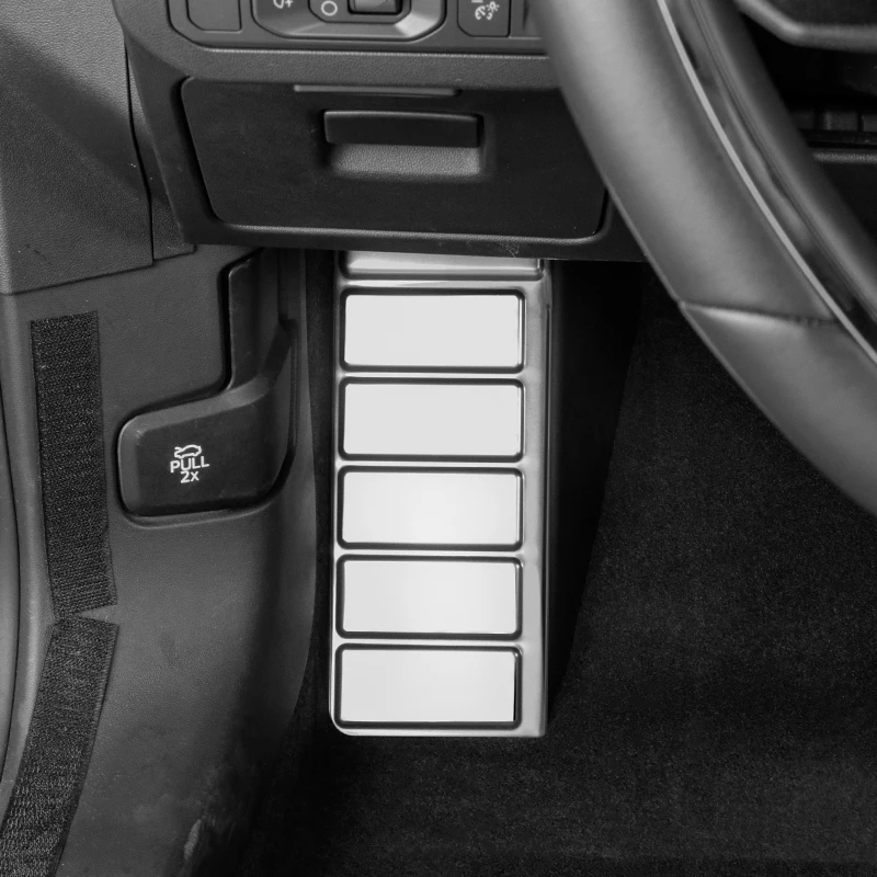 Car Floor Foot Rest Pedal Panel Cover Trims Protect for Ford Evos 2022 2023 2024 Accessories Auto Kit Styling Refit Modify