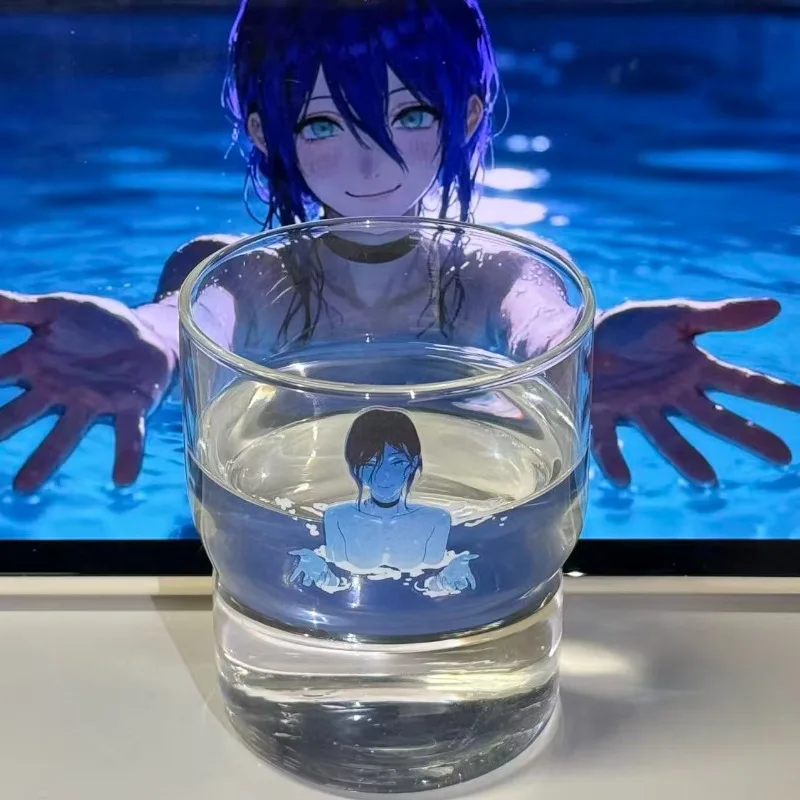 

Reze Glass Cup Chainsaw Man Cute Cartoon Exquisite Good-looking Cup New Large Capacity Household Breakfast Cup Gifts