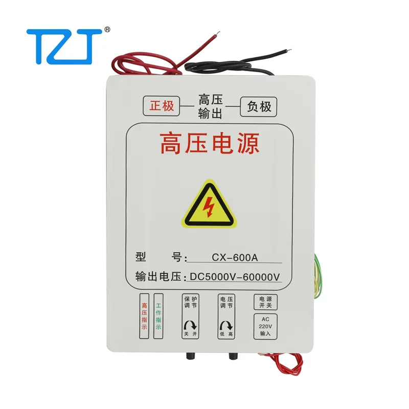 

TZT CX-600A 600 Вт выходной источник питания высокого напряжения постоянного тока 5000 в-60000 в для барбекю, удаление дыма из угольной печи