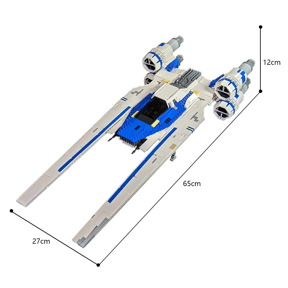 Ruimteschip U-Wing Combat Bouwsteen Model Kit Moc Battle Fighter Ambachtelijke Bakstenen Speelgoed Kind Verjaardagen Cadeau